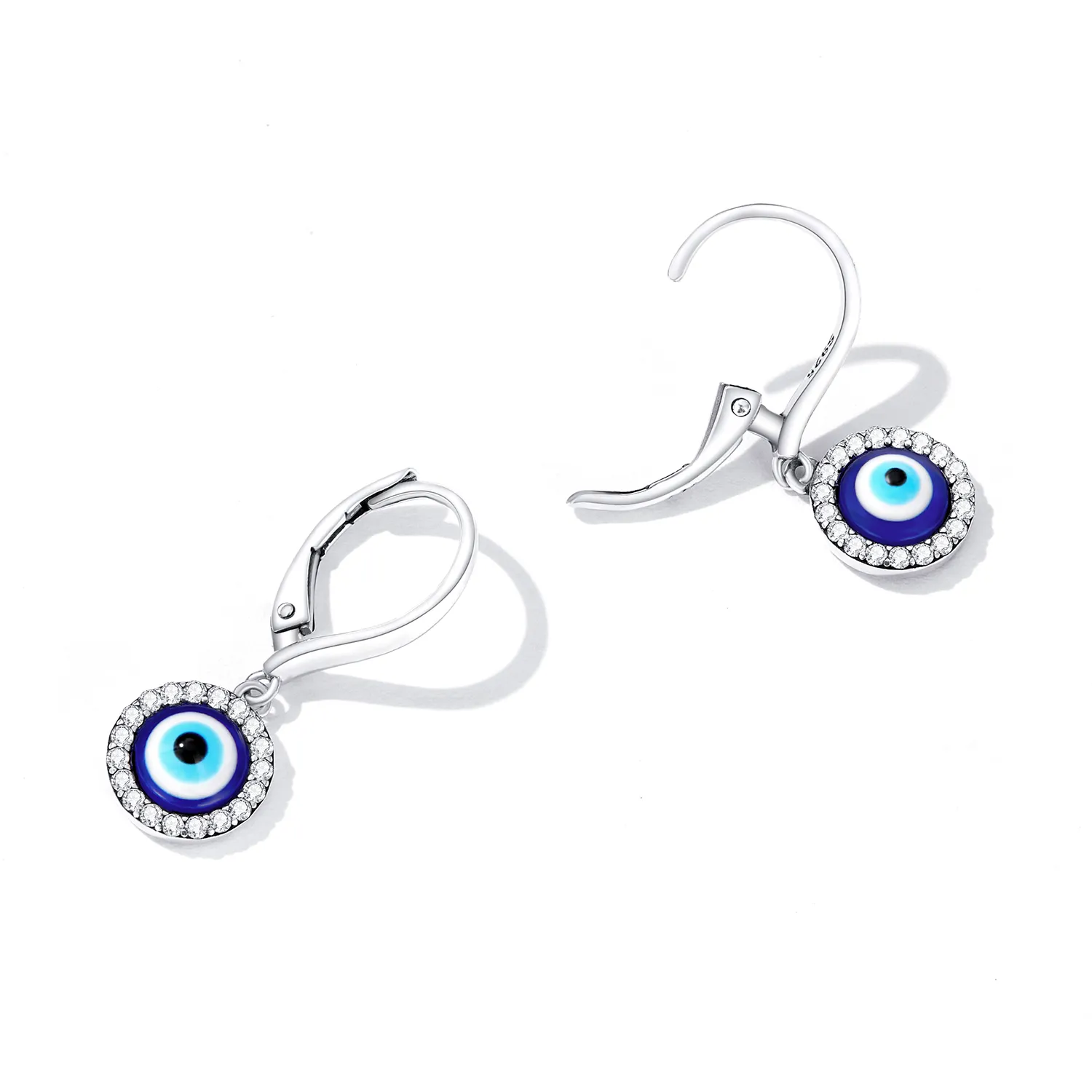 Pandora Style Resin Devil Eye Hoop øredobber - BSE638