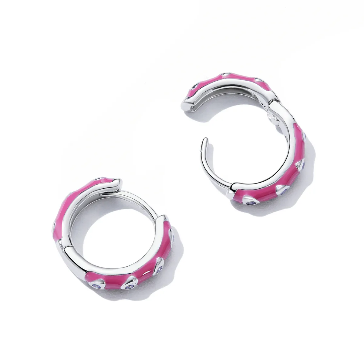 Pandora Style Simple Love Hoop øredobber - BSE595