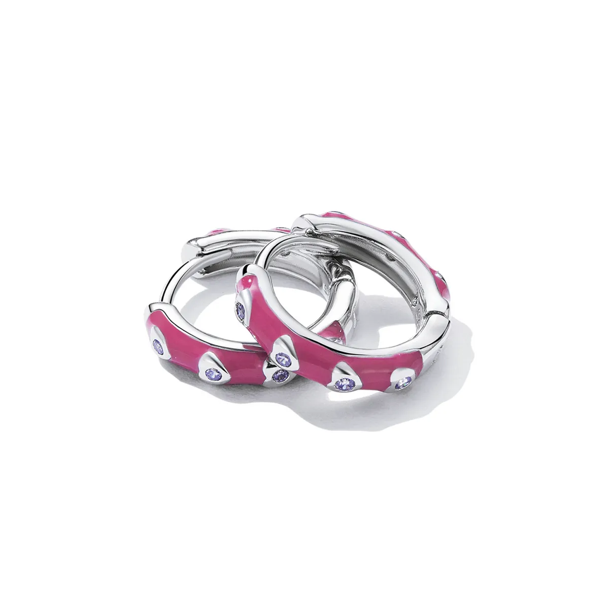 Pandora Style Simple Love Hoop øredobber - BSE595