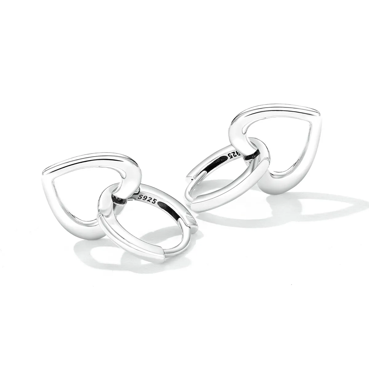 Pandora Style Simple Love Hoop øredobber - SCE1394