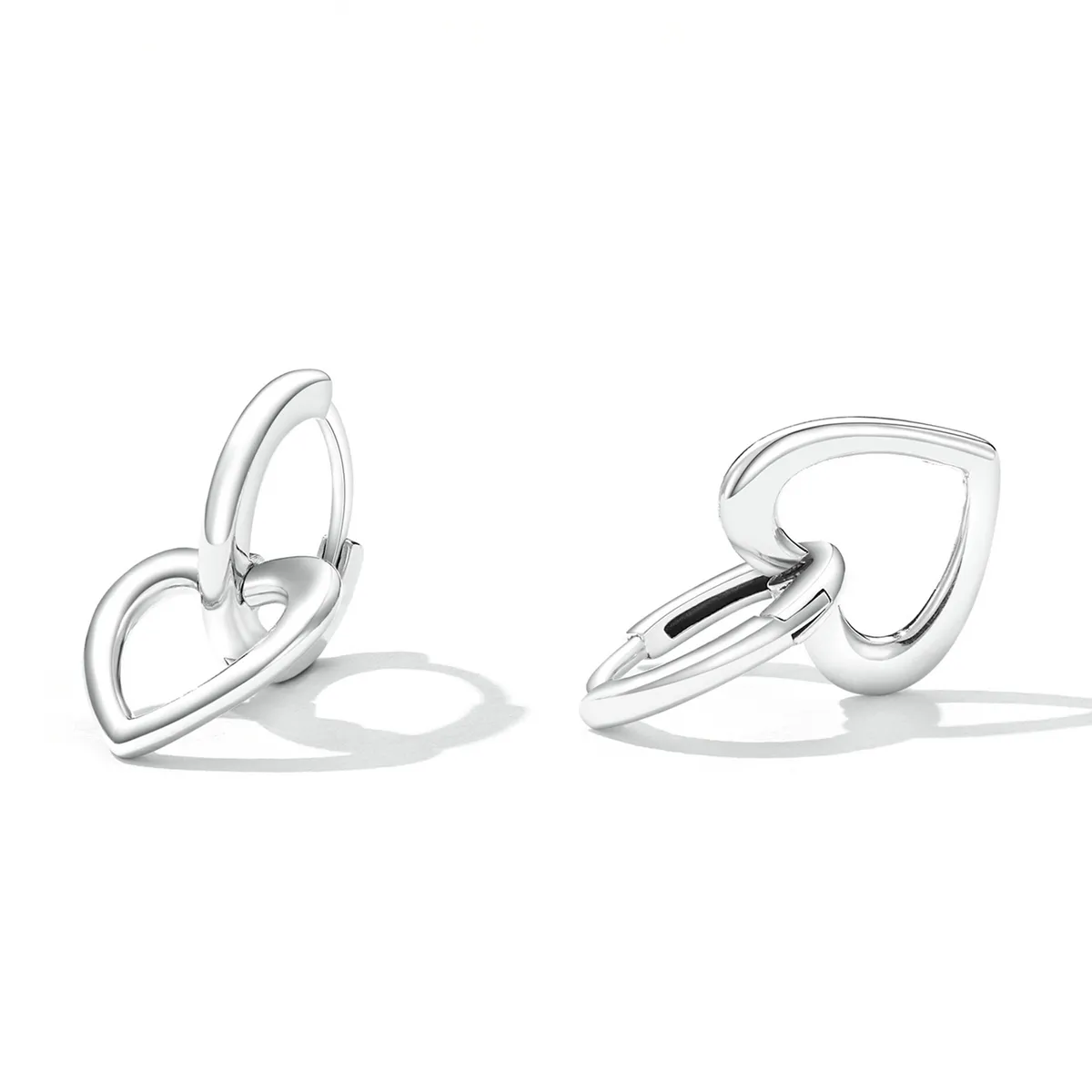 Pandora Style Simple Love Hoop øredobber - SCE1394