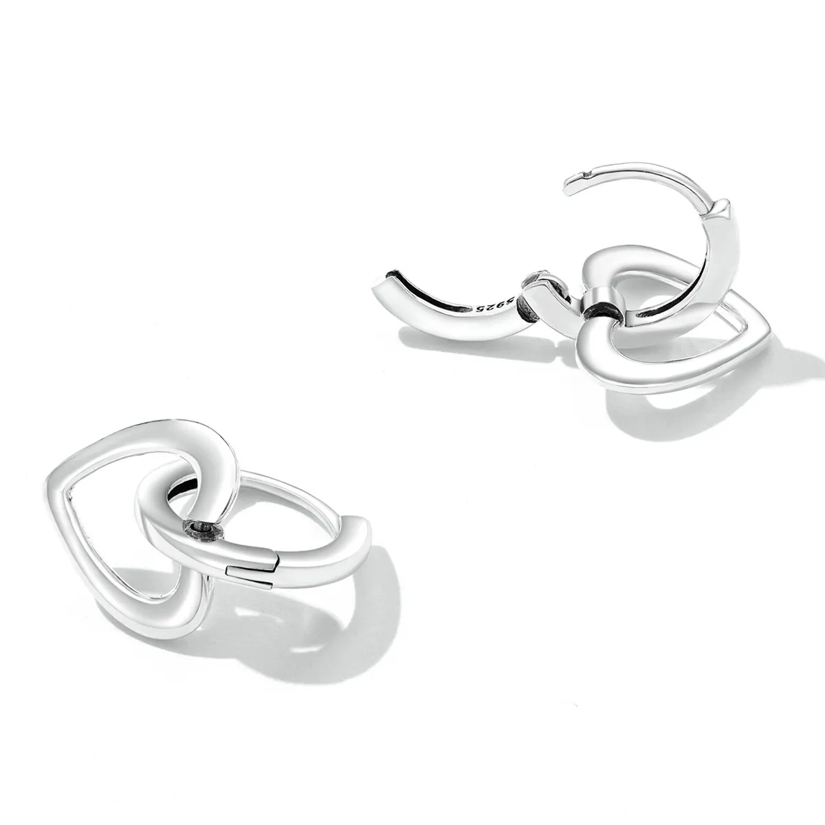 Pandora Style Simple Love Hoop øredobber - SCE1394