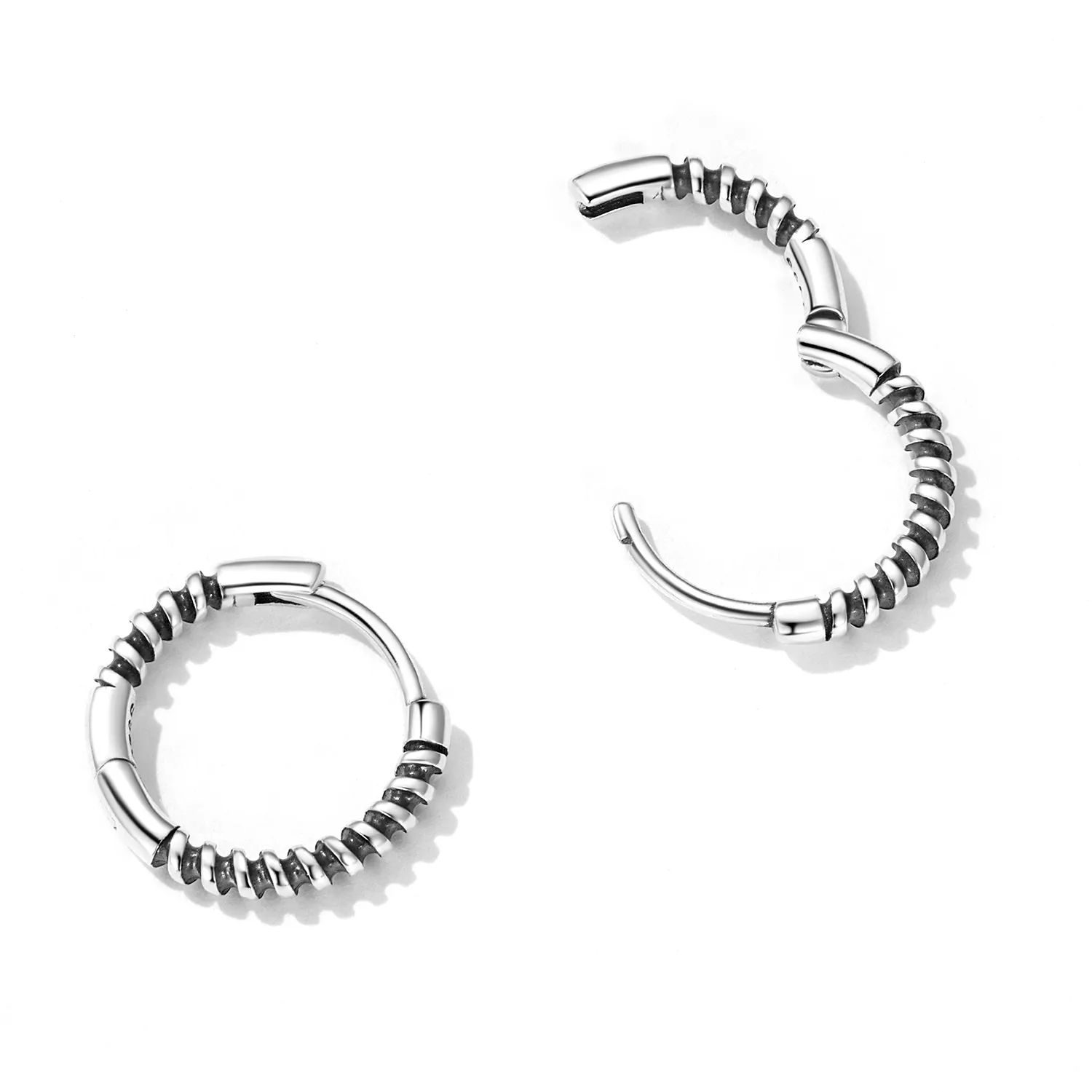 Pandora Style Simple Thread Hoop øredobber - SCE1423