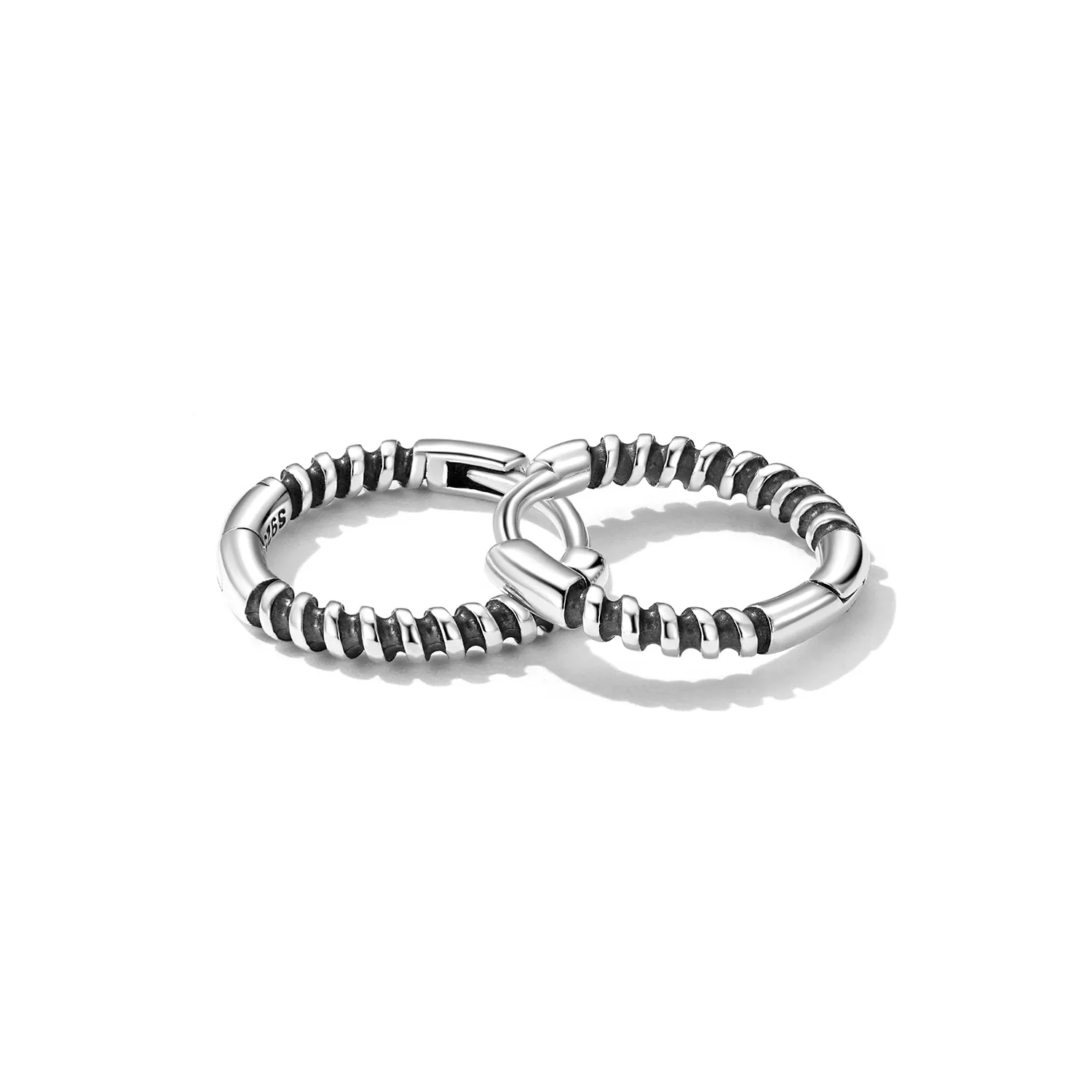 Pandora Style Simple Thread Hoop øredobber - SCE1423