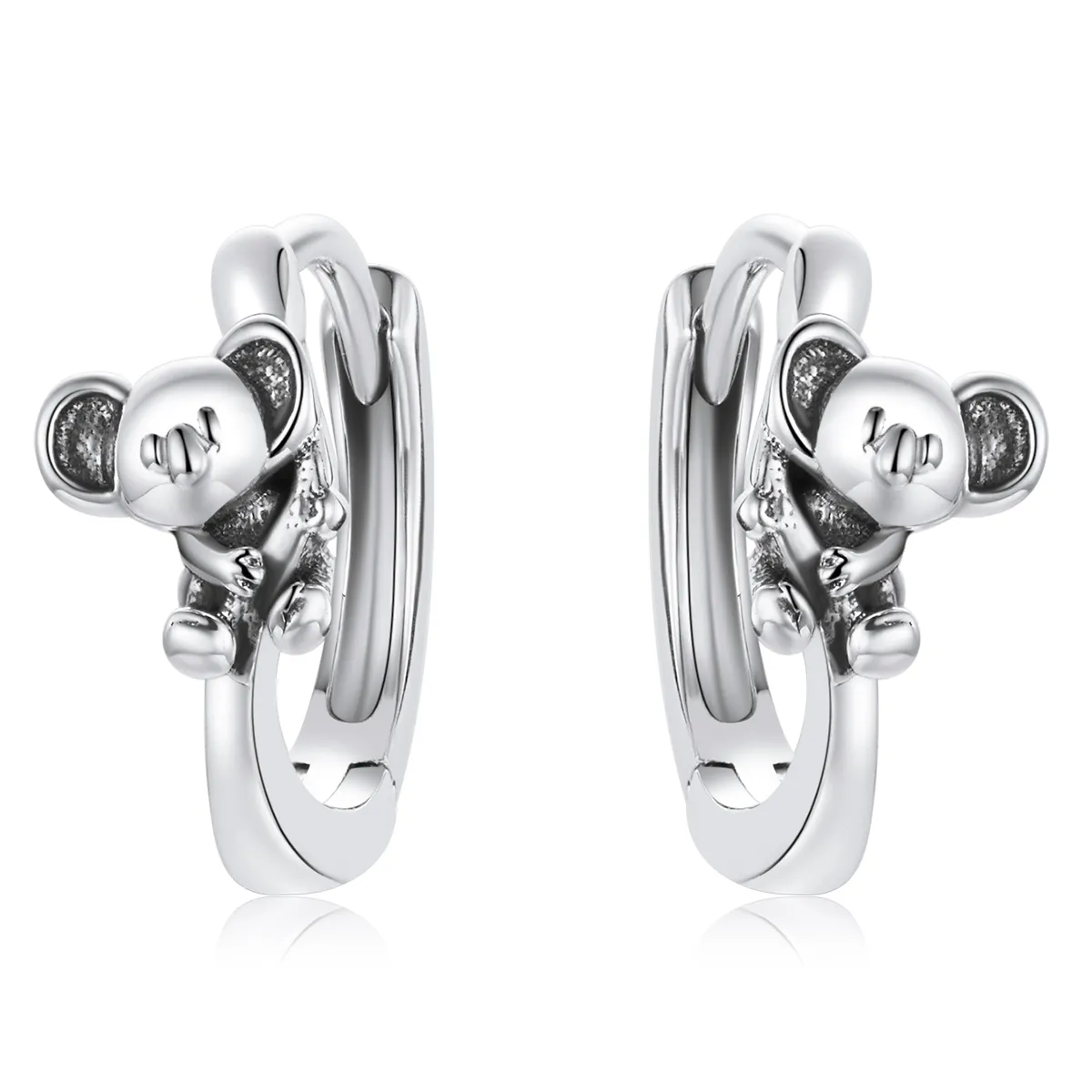 Pandora Style Søte Koala Hoop øredobber - BSE507