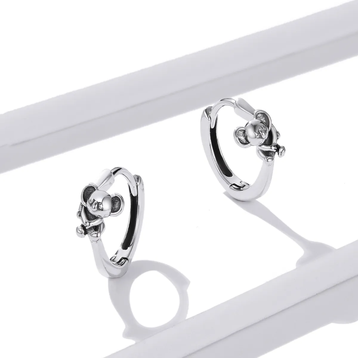 Pandora Style Søte Koala Hoop øredobber - BSE507