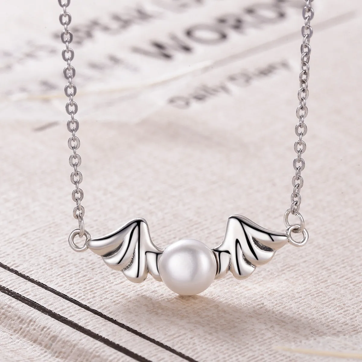 Pandora Style Angel Wings Halskjede - VSN021