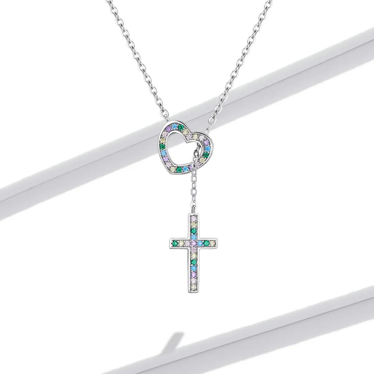 Pandora Style Love Cross Halskjede - BSN244