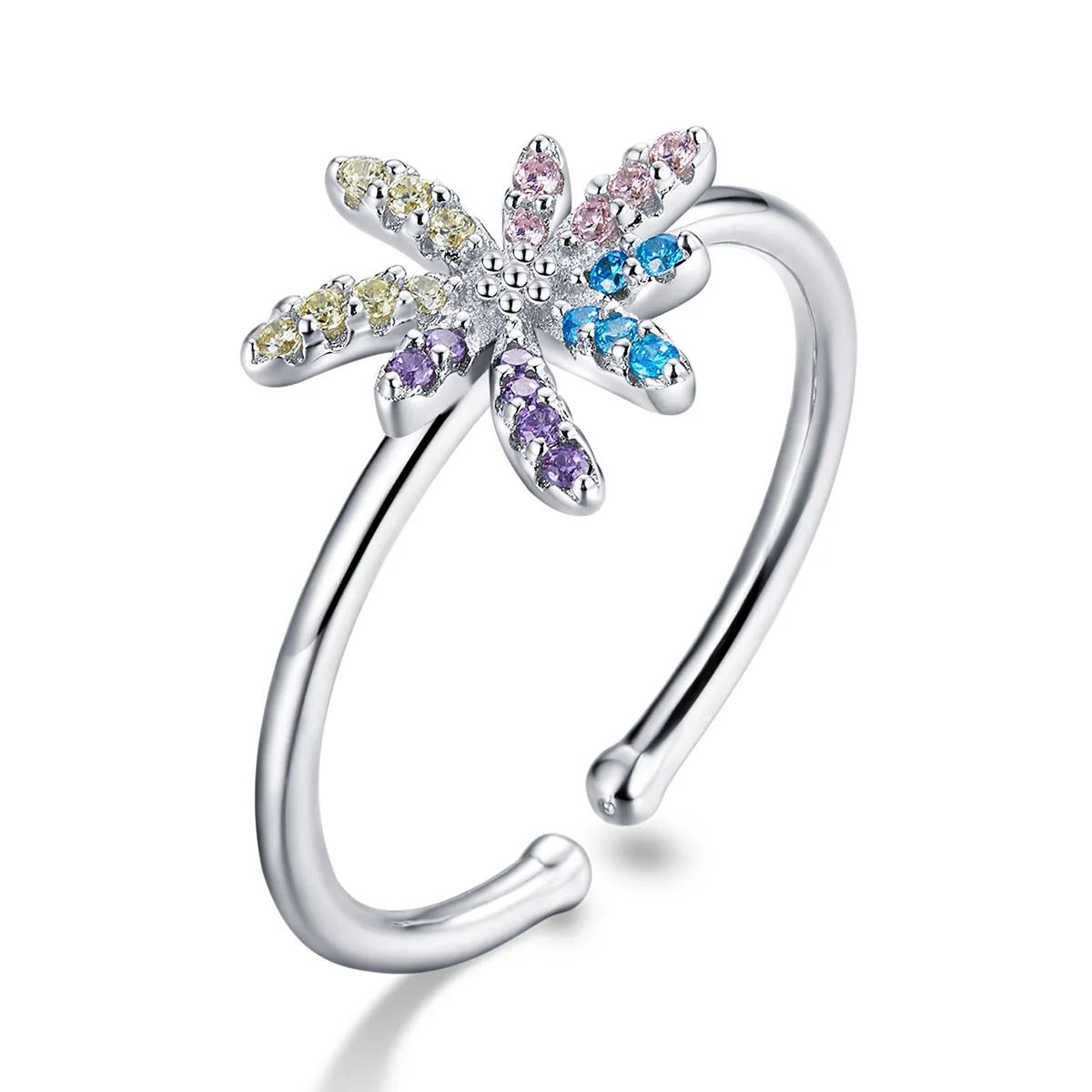 Pandora Style Fireworks Open Ring - BSR120