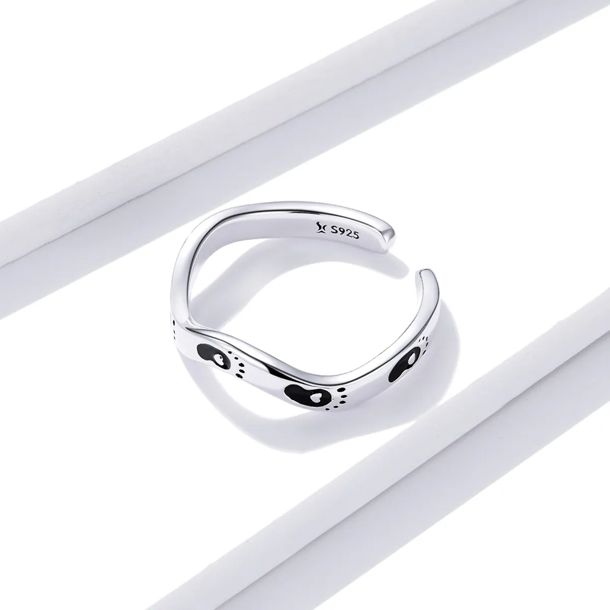 Pandora Style Footprint Open Ring - SCR712