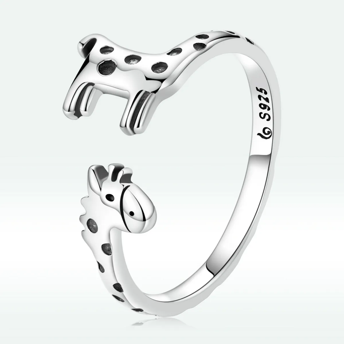 pandora style giraffe åpen ring bsr228