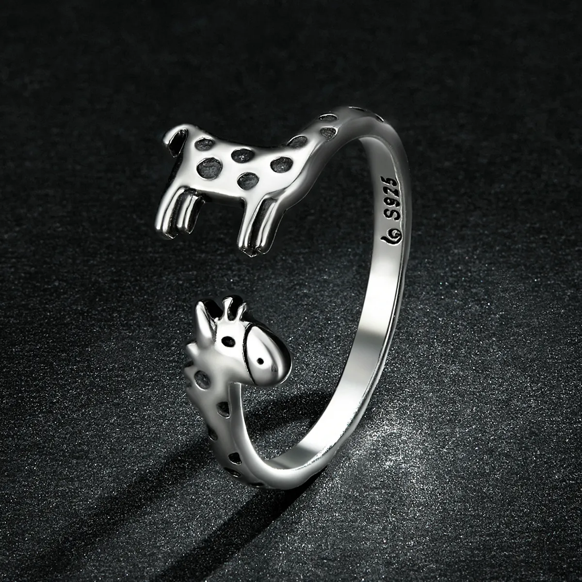 Pandora Style Giraffe Åpen Ring - BSR228