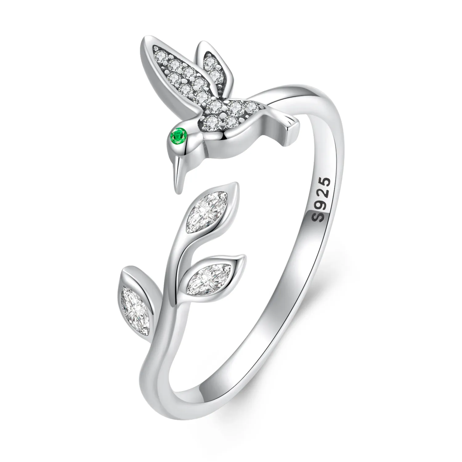 Pandora Style Hummingbird Open Ring - SCR871