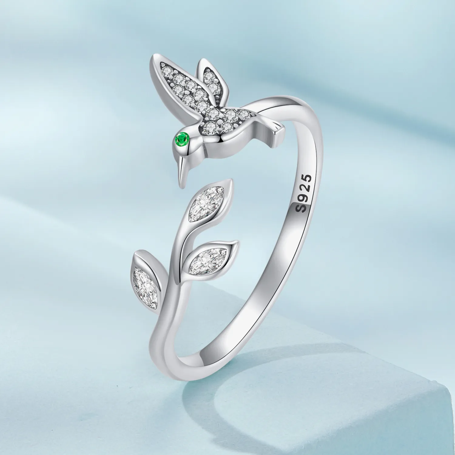 Pandora Style Hummingbird Open Ring - SCR871