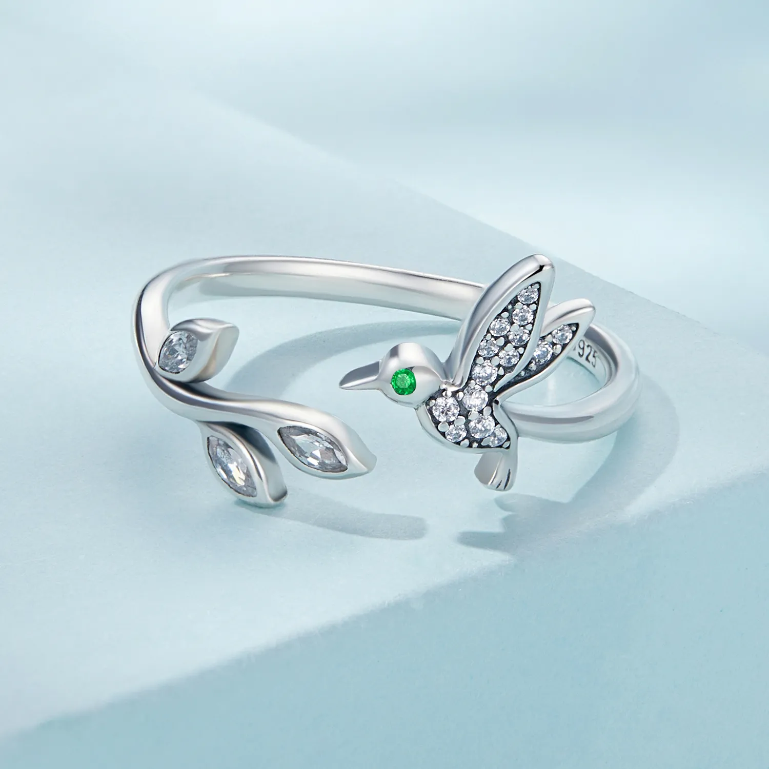 Pandora Style Hummingbird Open Ring - SCR871