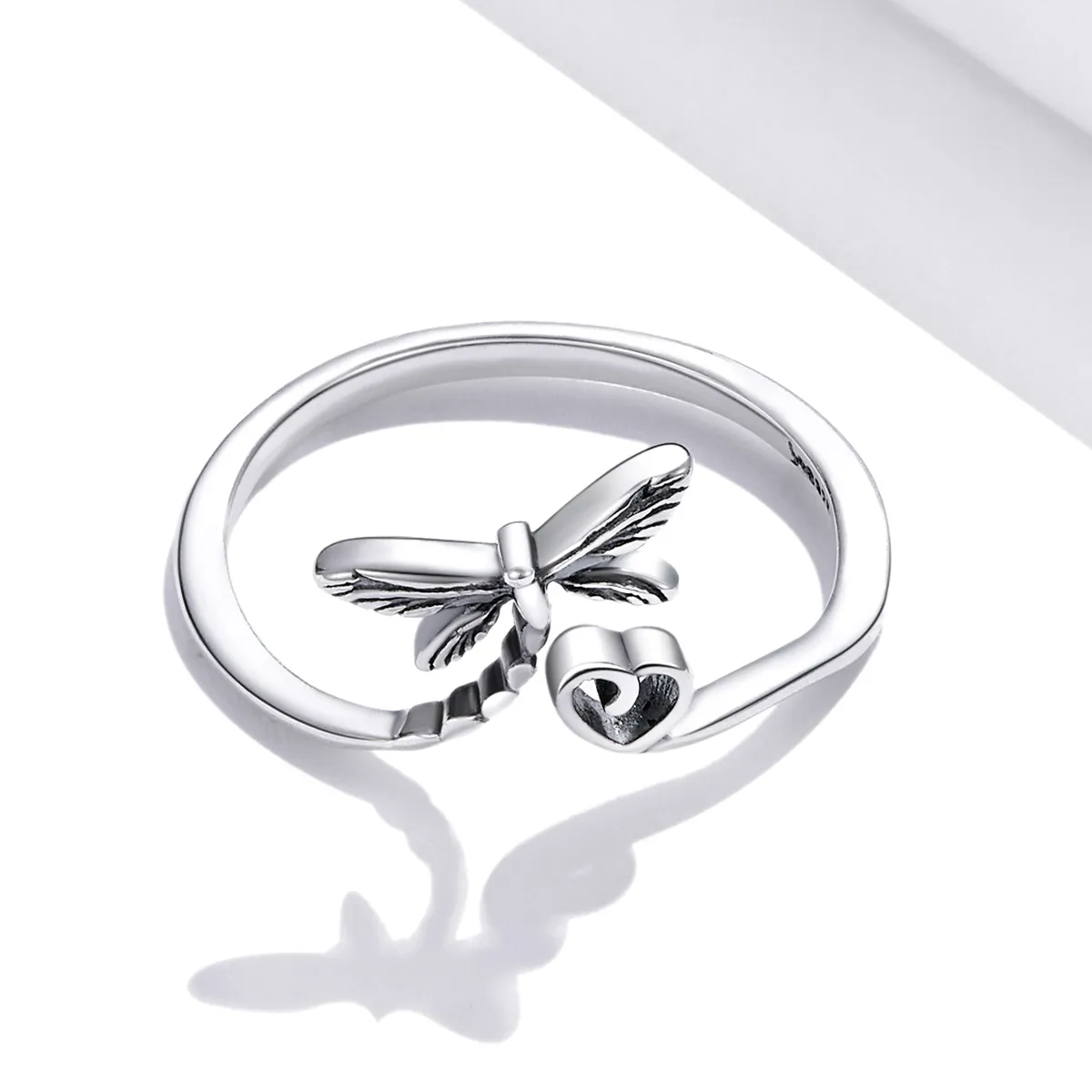 Pandora Style Love Dragonfly Åpen Ring - SCR734