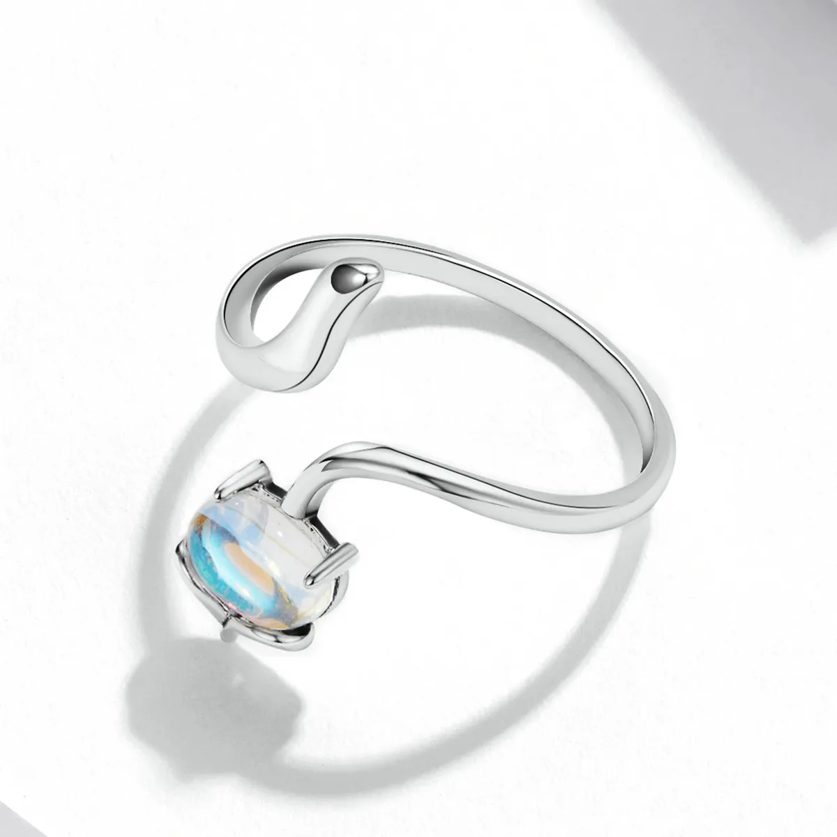 Pandora Style Moonstone Fox Open Ring - SCR756