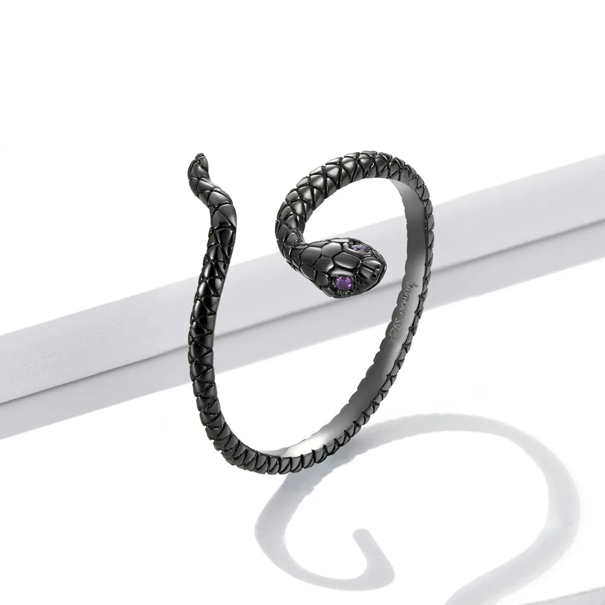 Pandora Style Mystic Snake Open Ring - BSR236