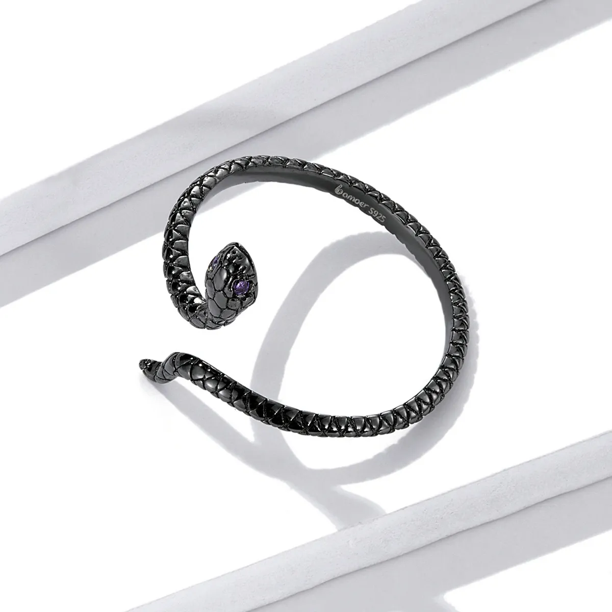 Pandora Style Mystic Snake Open Ring - BSR236