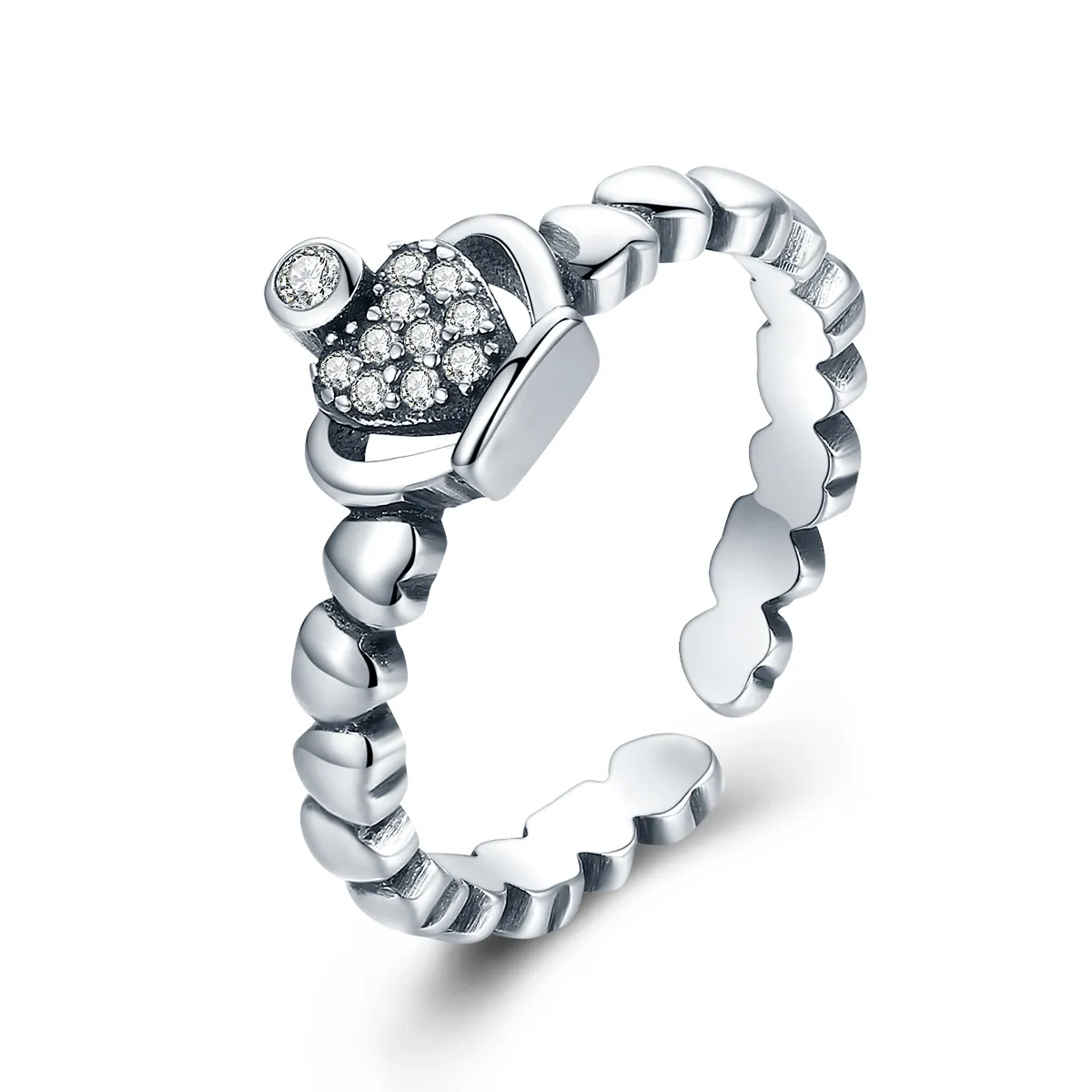 Pandora Style Queen Laurel Wreath Åpen Ring - VSR142