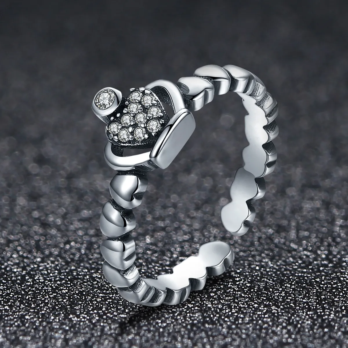 Pandora Style Queen Laurel Wreath Åpen Ring - VSR142