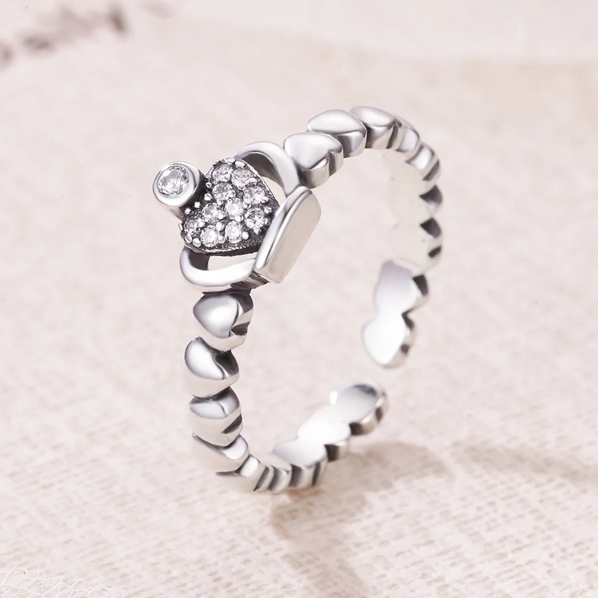 Pandora Style Queen Laurel Wreath Åpen Ring - VSR142