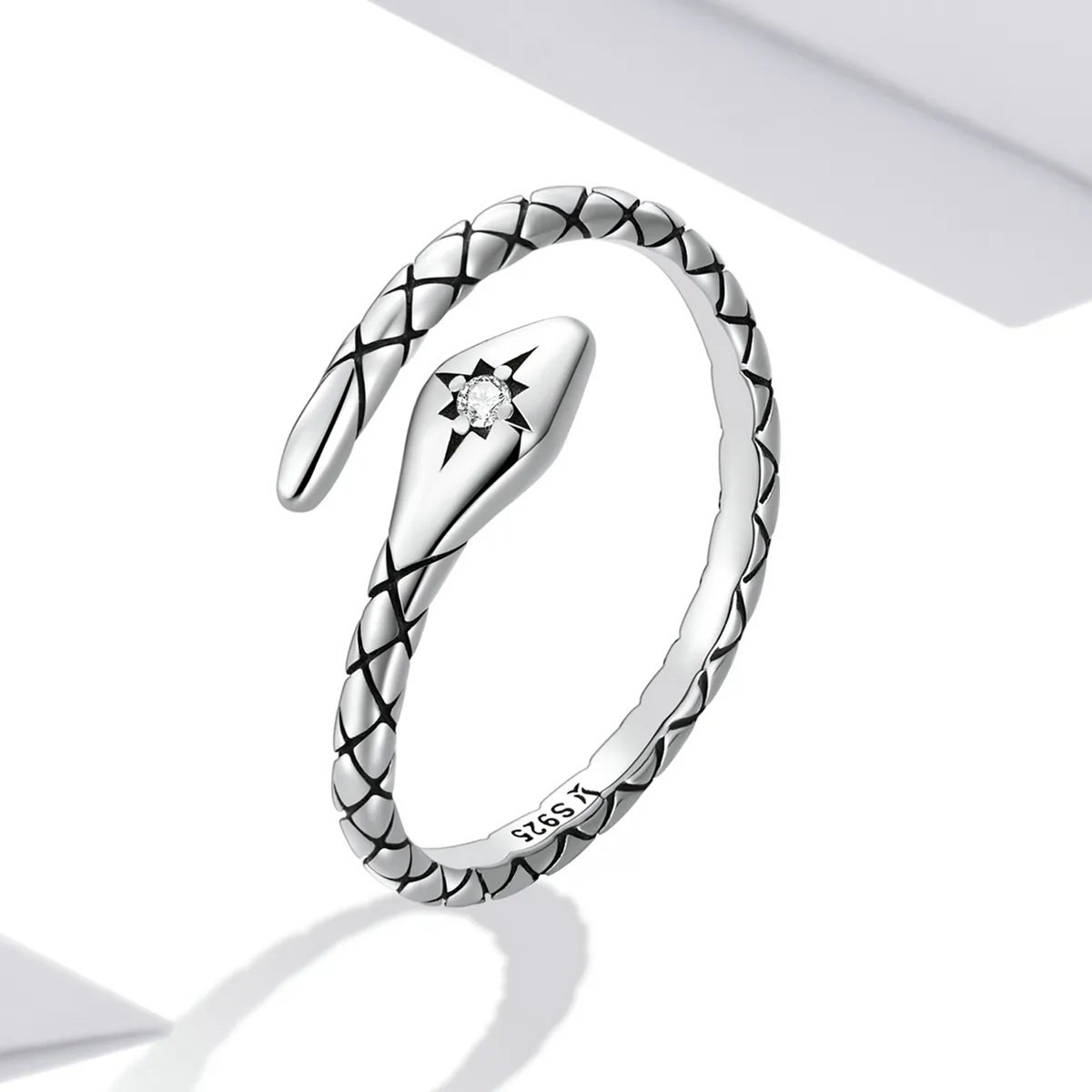 Pandora Style Retro Spirit Snake Open Ring - SCR798