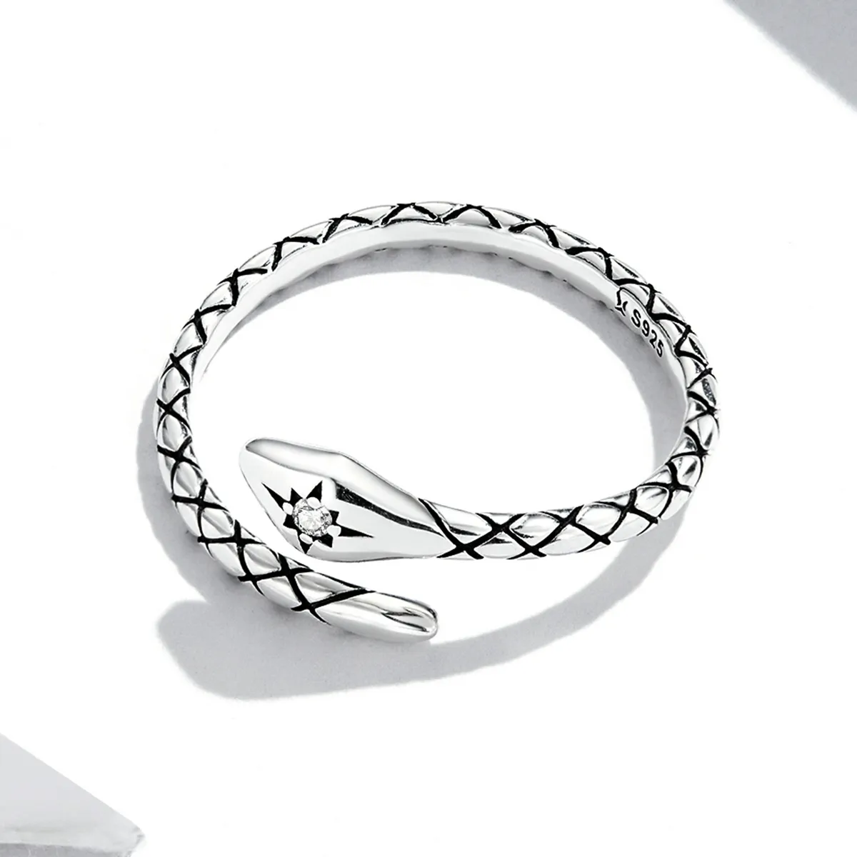 Pandora Style Retro Spirit Snake Open Ring - SCR798