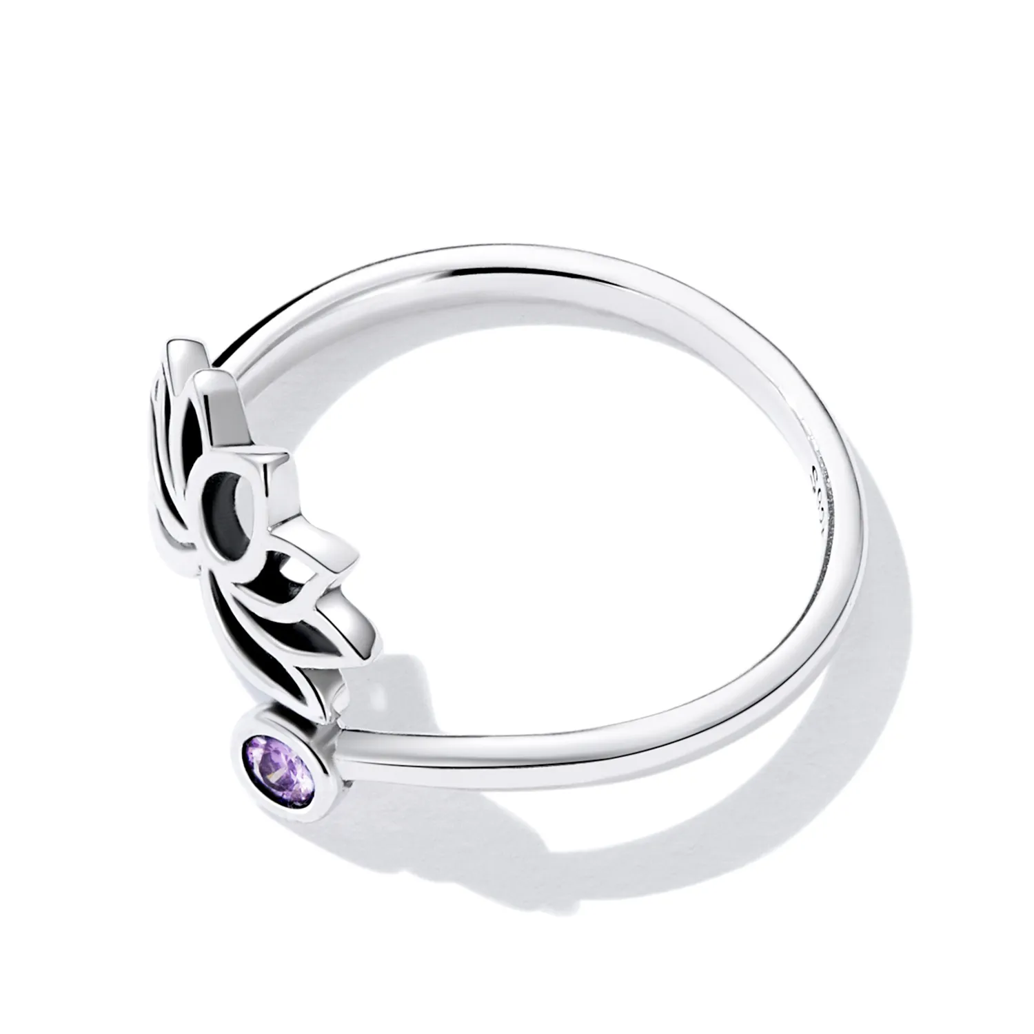 Pandora Style Simple Lotus Open Ring - SCR821