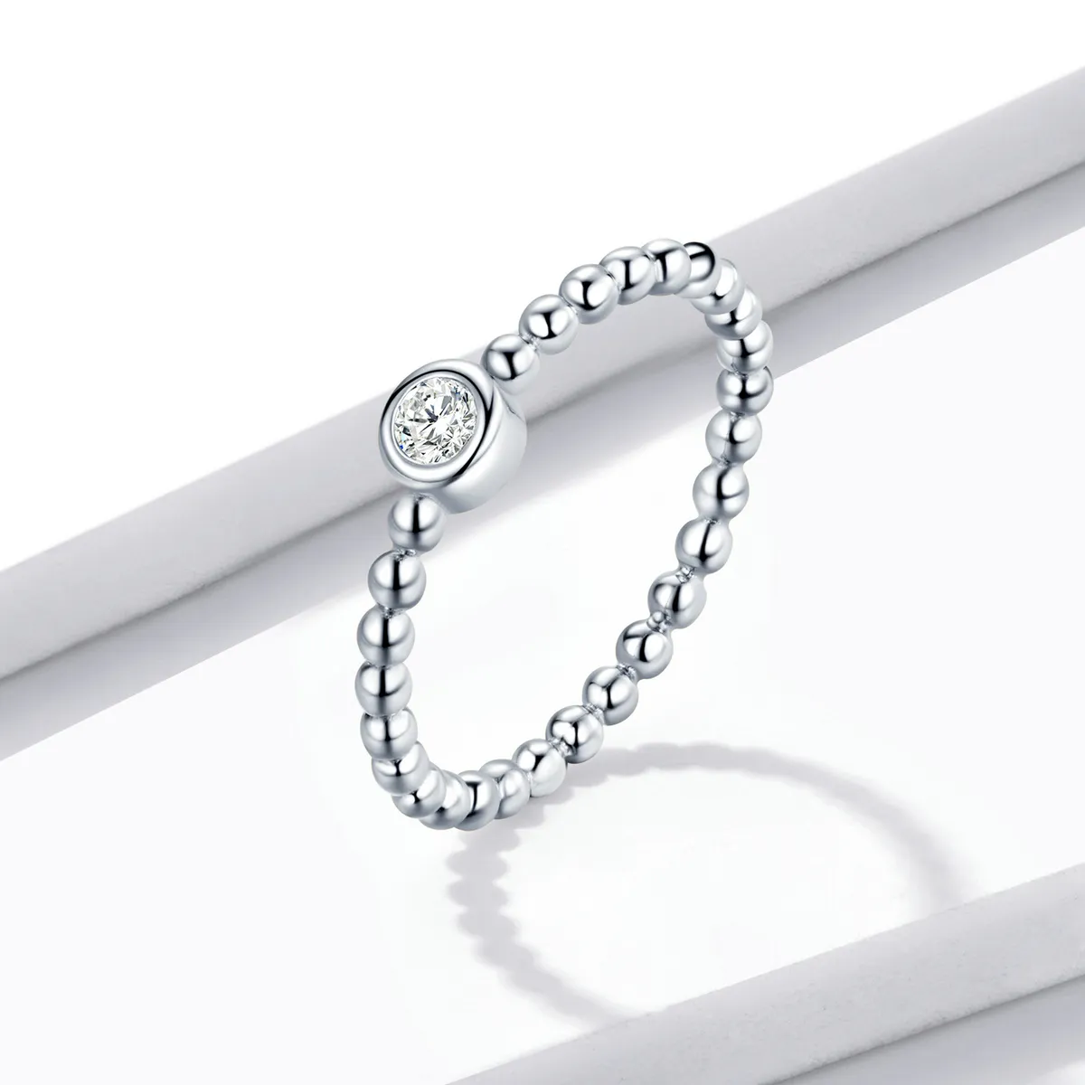 Pandora Style Simple - Rund Zirkonium Ring - BSR208-A