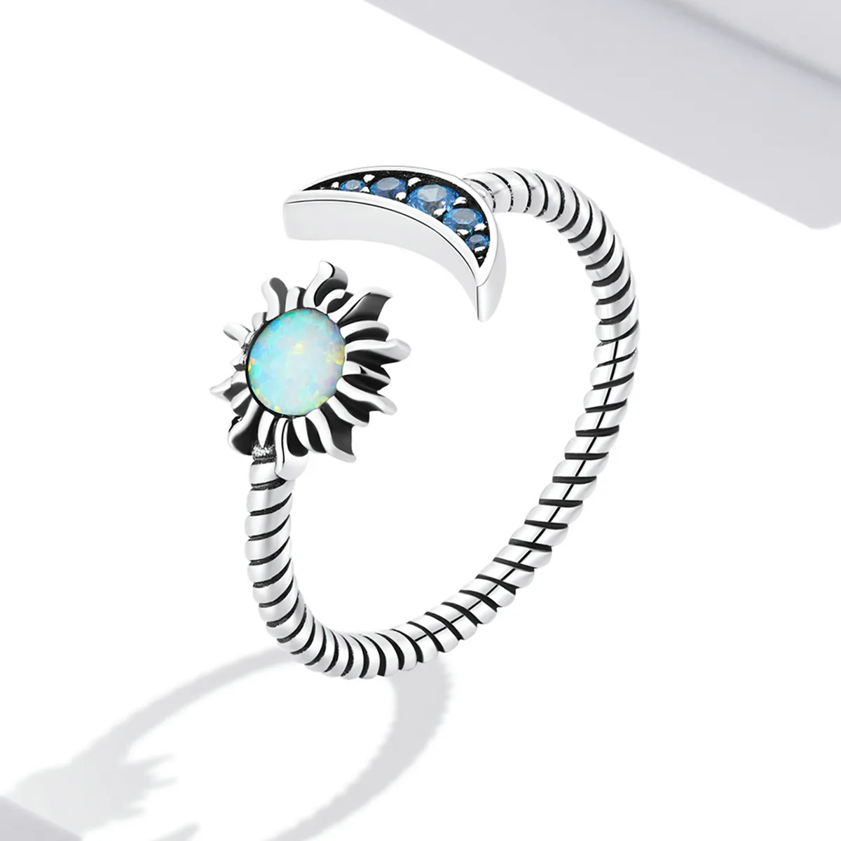 Pandora Style Sun, Moon, Stars Bestie Open Ring - SCR796