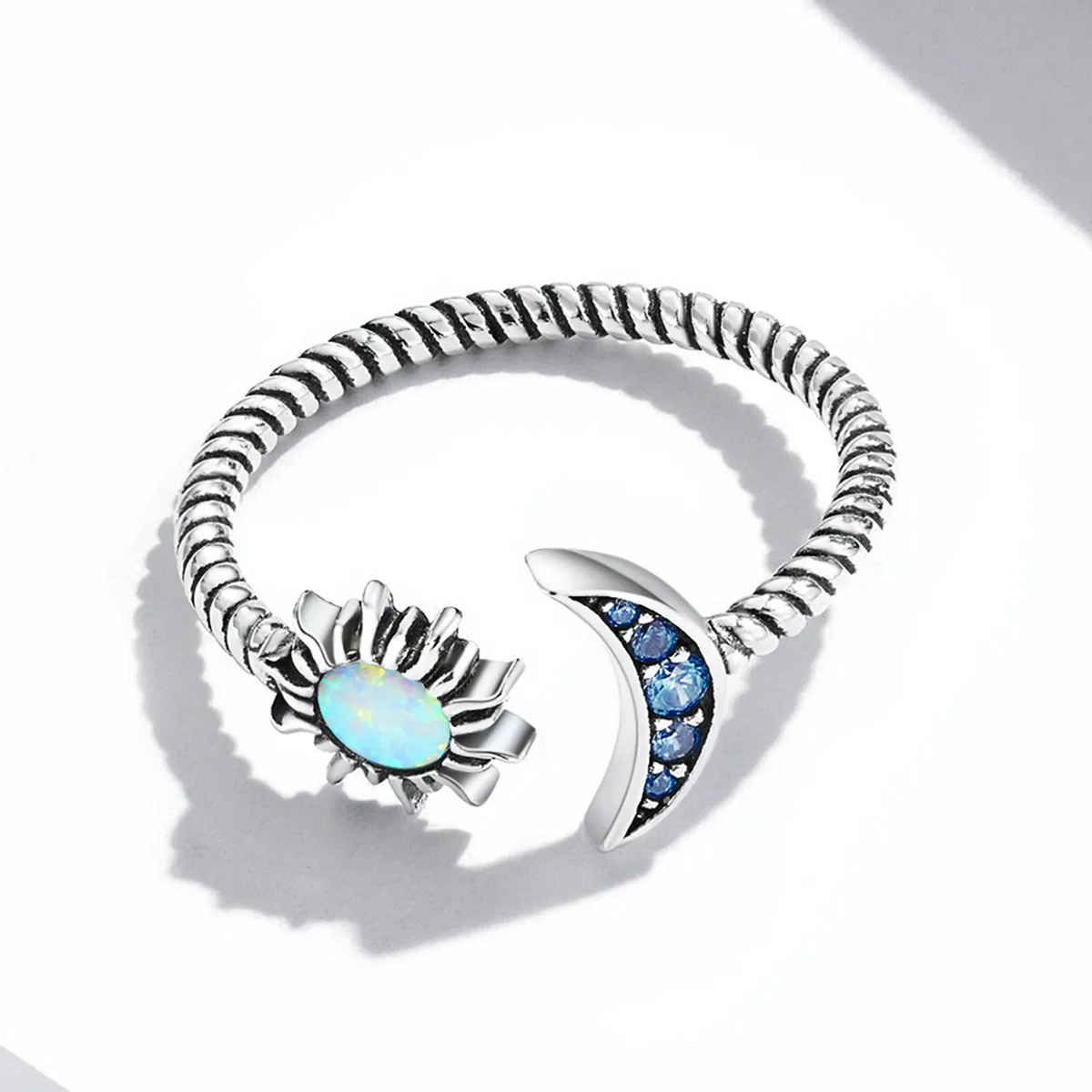 Pandora Style Sun, Moon, Stars Bestie Open Ring - SCR796