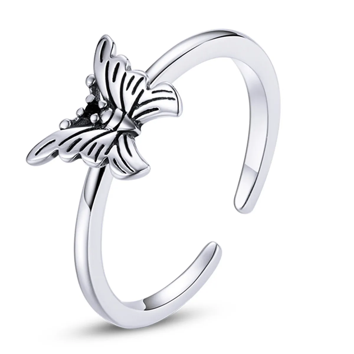 Pandora Style Swallowtail Butterfly Open Ring - BSR195