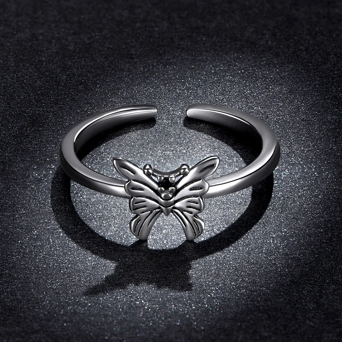 Pandora Style Swallowtail Butterfly Open Ring - BSR195