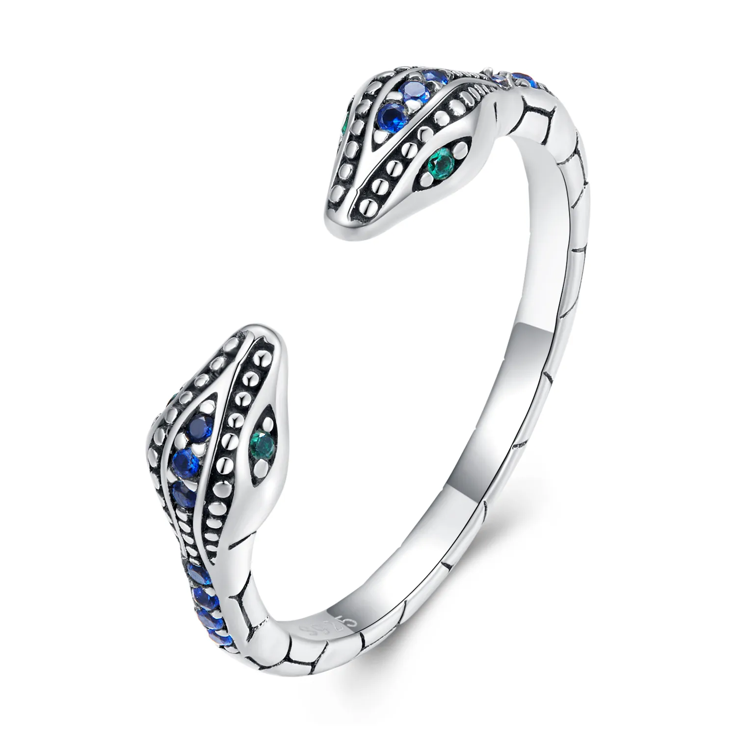 Pandora Style To-hodet Snake Open Ring - BSR317-BU