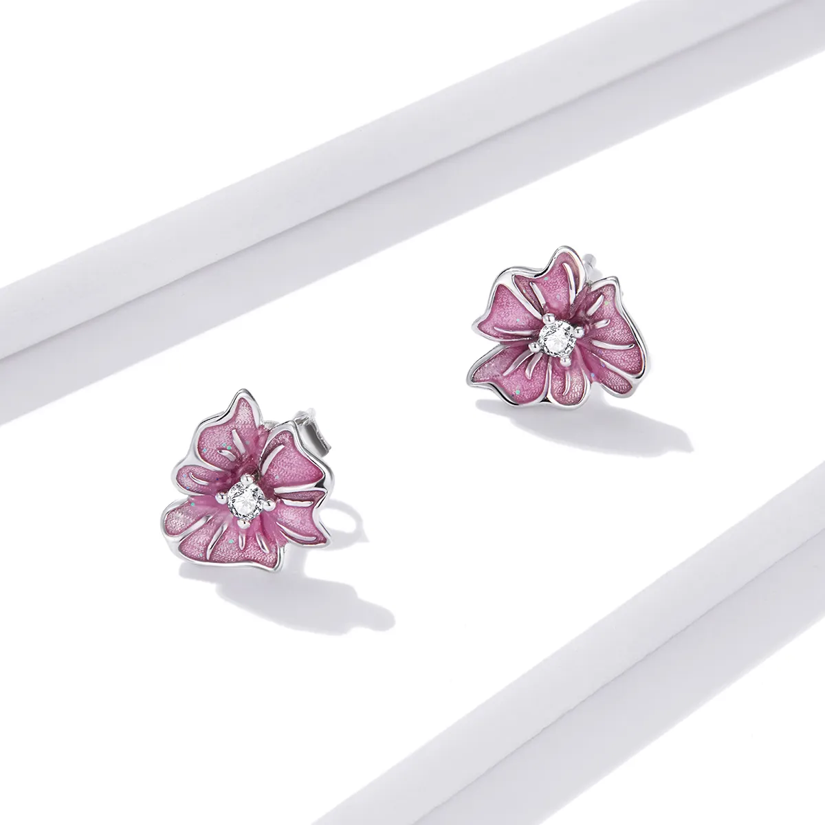 Pandora Style Blooming Stamens Stud øredobber - BSE471