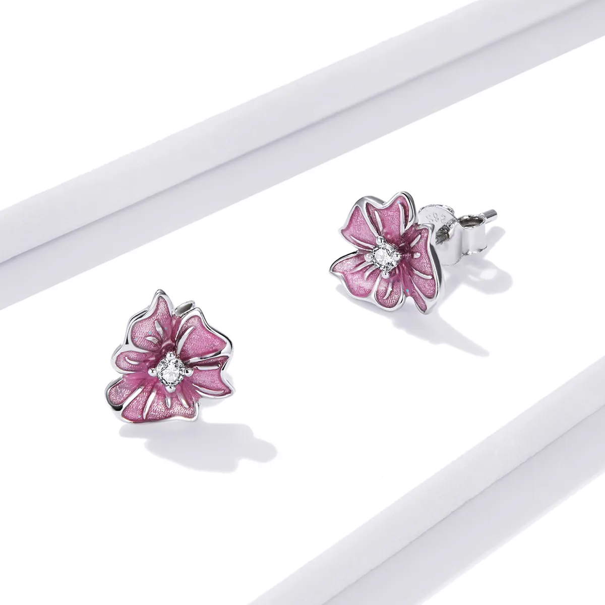 Pandora Style Blooming Stamens Stud øredobber - BSE471