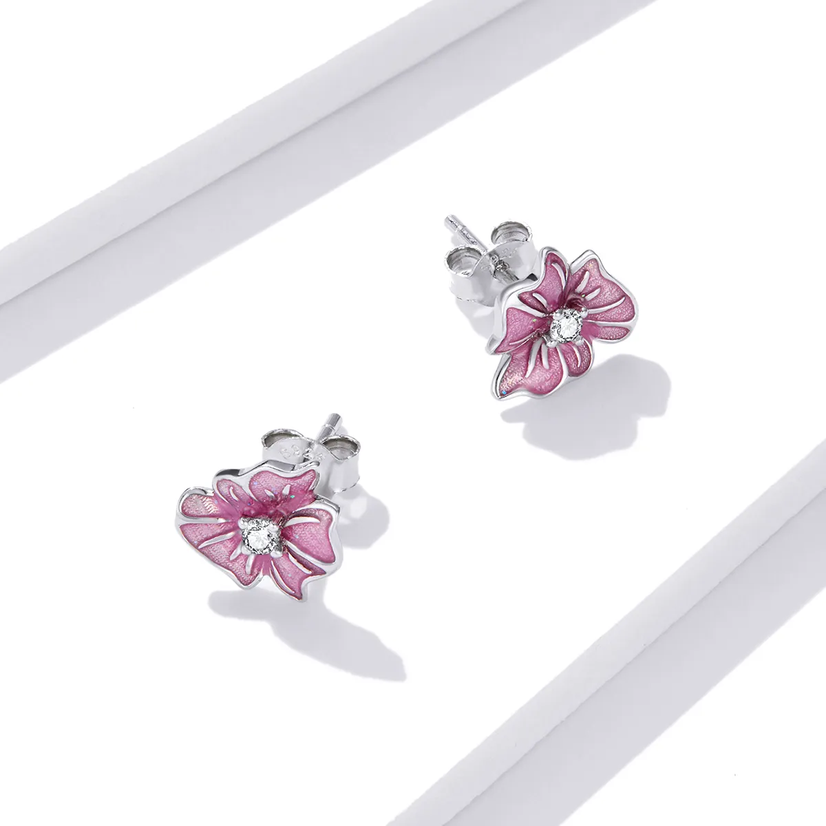 Pandora Style Blooming Stamens Stud øredobber - BSE471