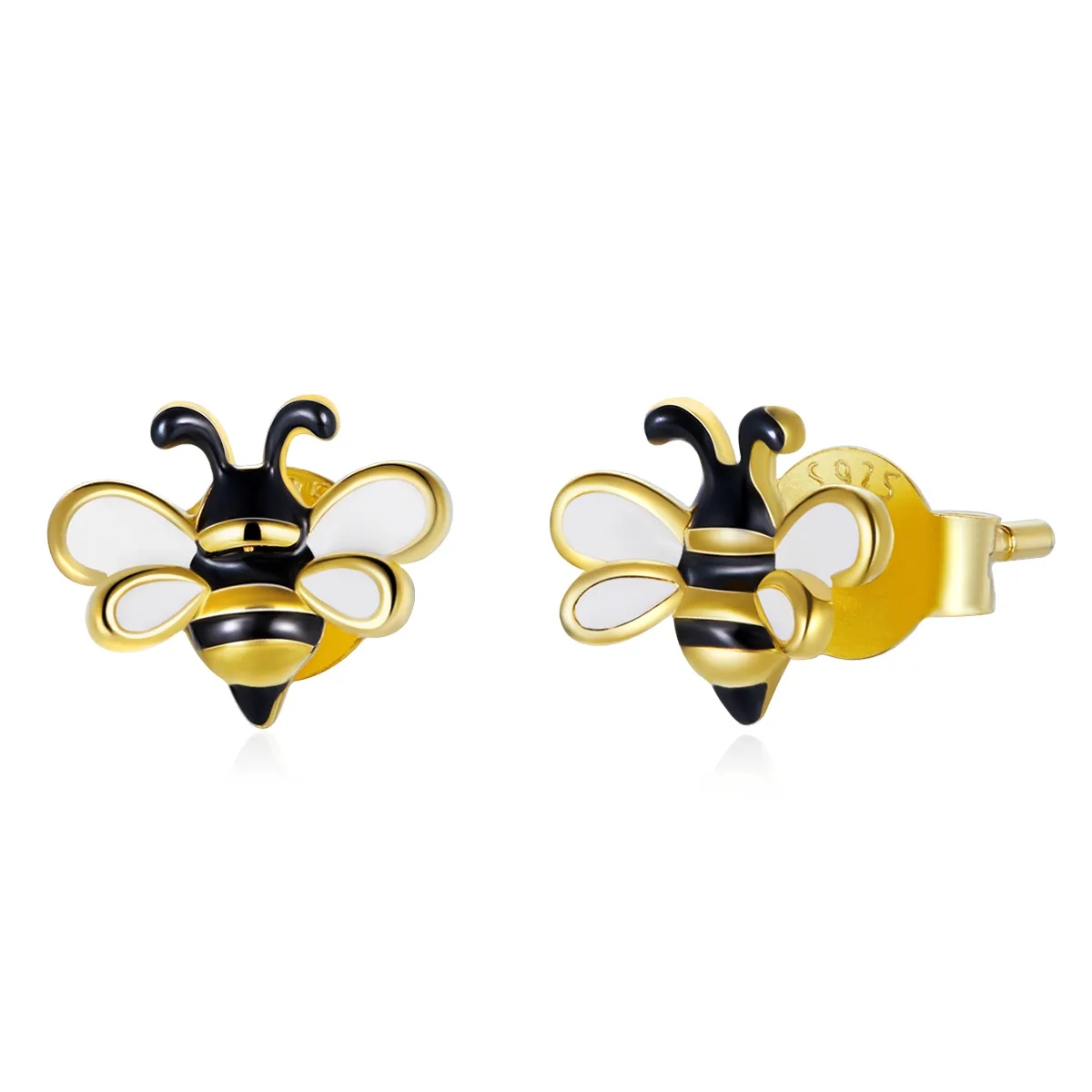 Pandora Style Cartoon Bee Stud øredobber - SCE1182