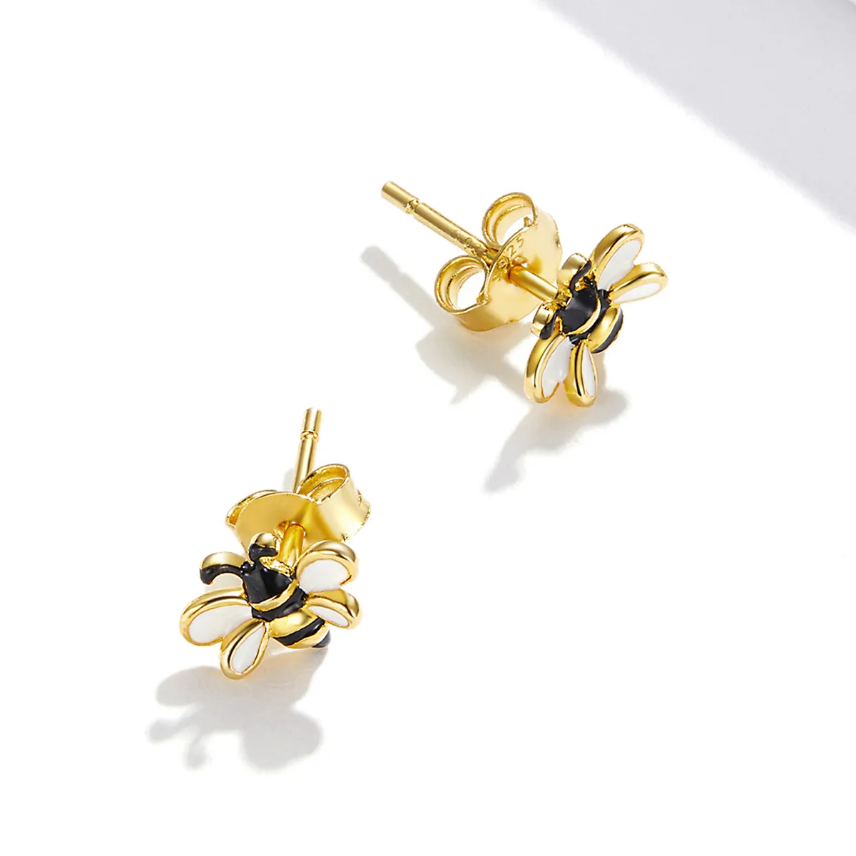 Pandora Style Cartoon Bee Stud øredobber - SCE1182