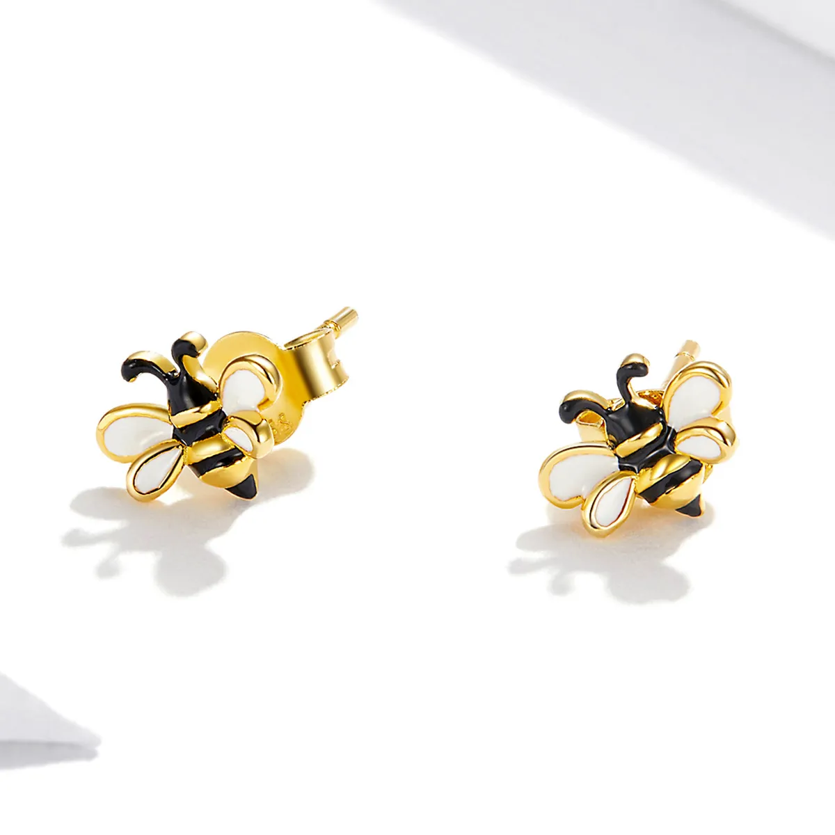 Pandora Style Cartoon Bee Stud øredobber - SCE1182