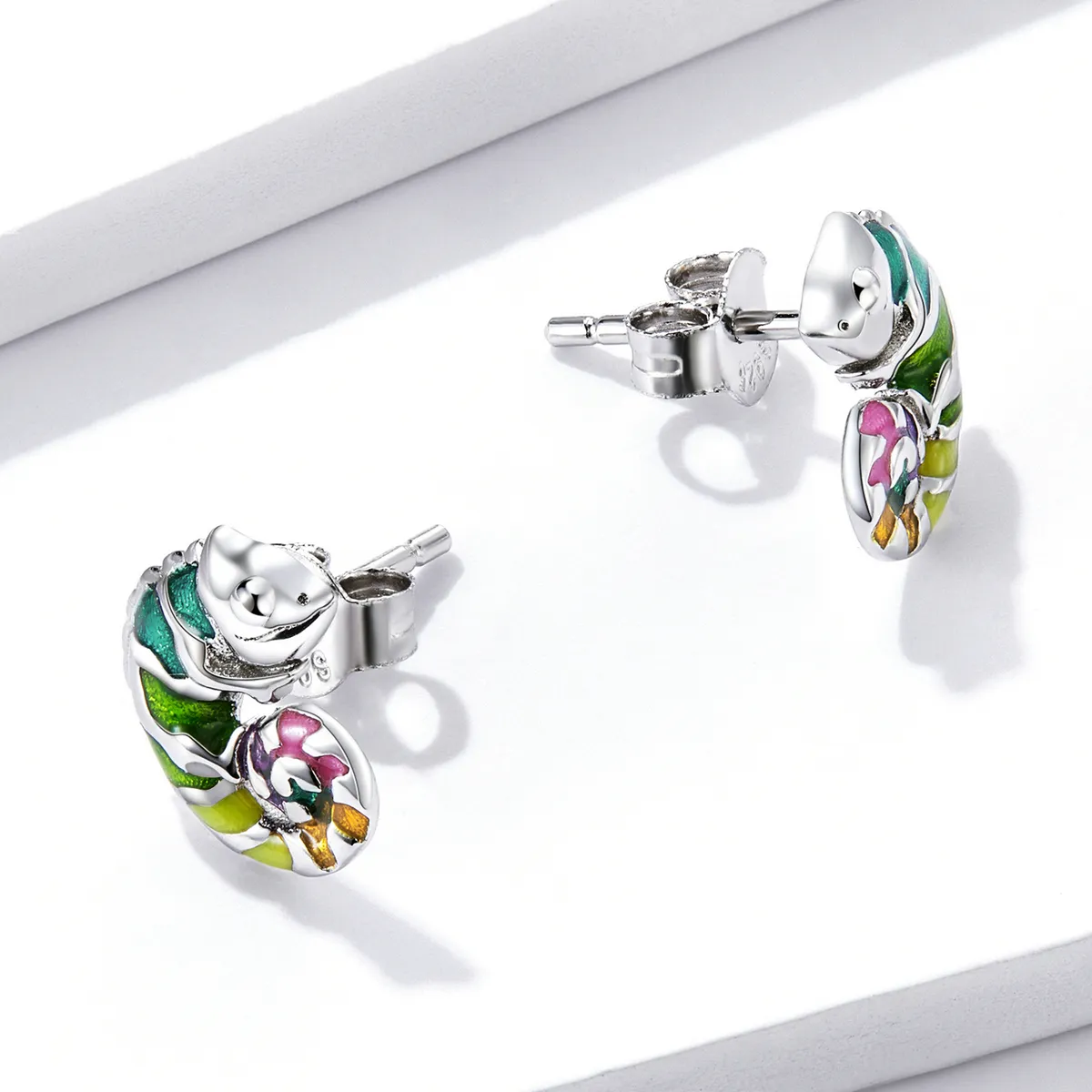 Pandora Style Chameleon Stud øredobber - BSE587