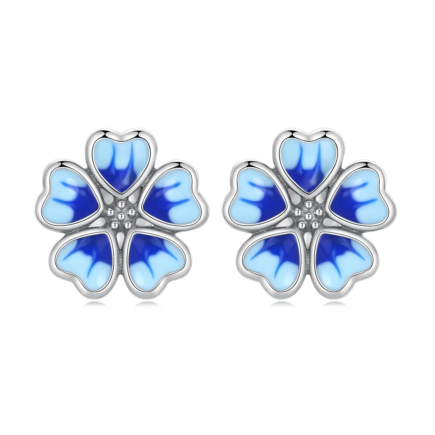 Pandora Style Flowers Stud øredobber - SCE1513