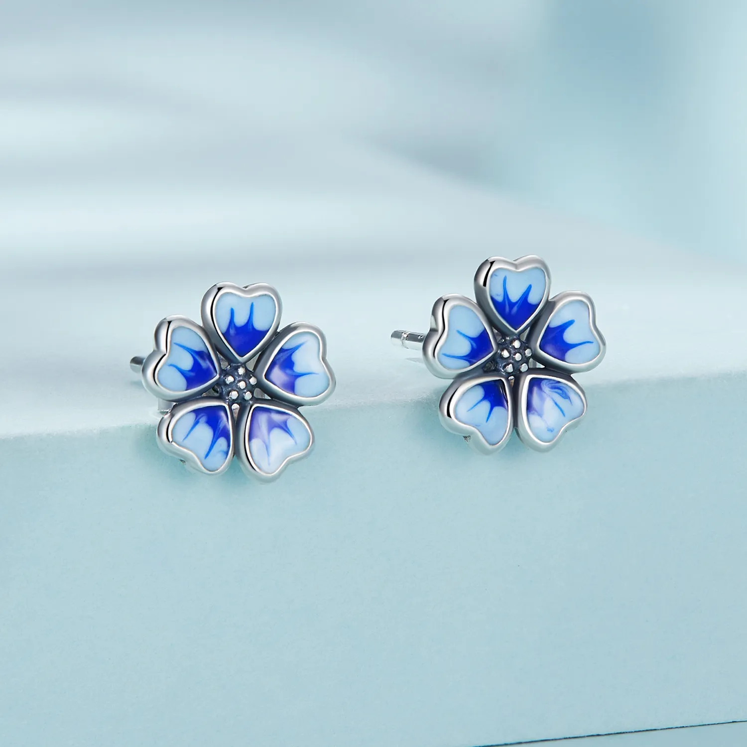 Pandora Style Flowers Stud øredobber - SCE1513