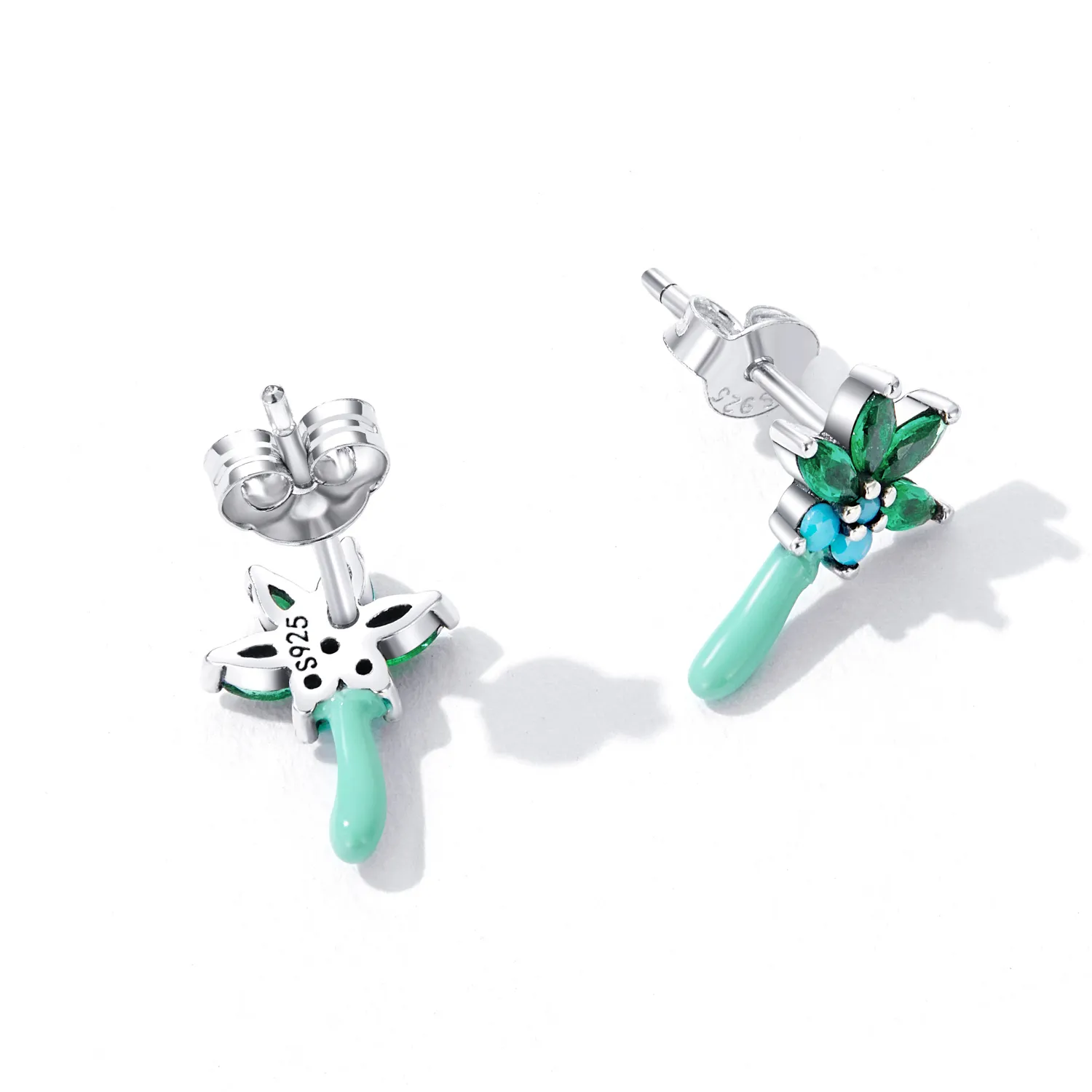 Pandora Style Funny Coconut Tree Stud øredobber - SCE1403