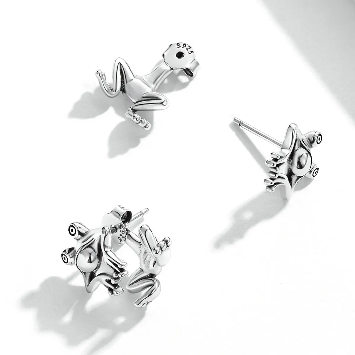 Pandora Style Funny Frog Stud øredobber - SCE1324