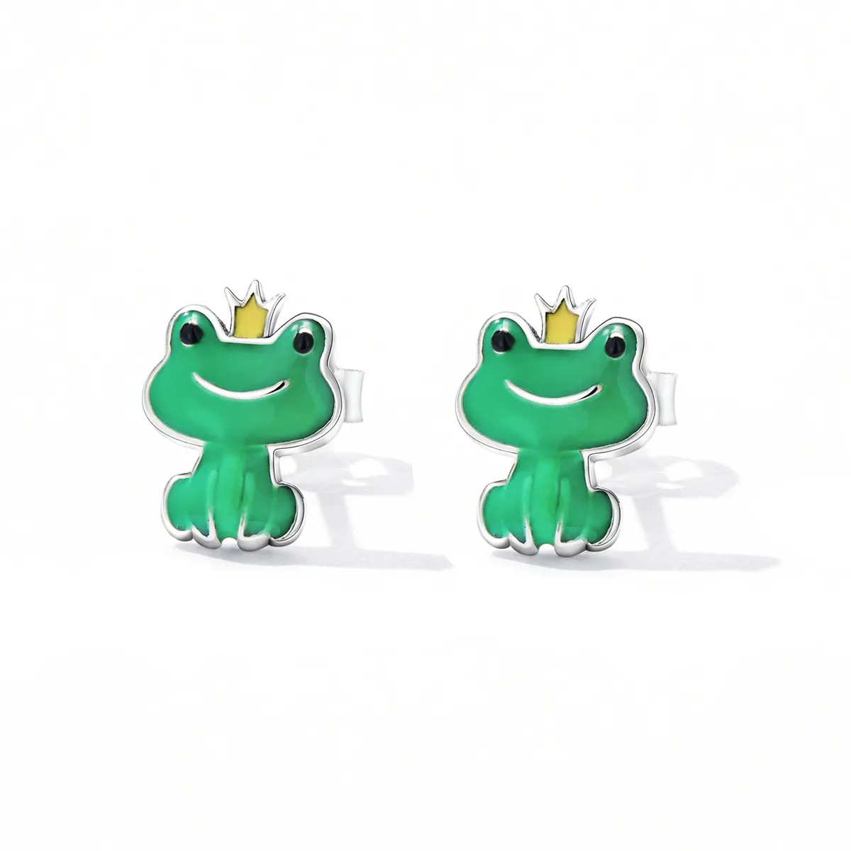 Pandora Style Funny Little Frog Stud øredobber - SCE1380