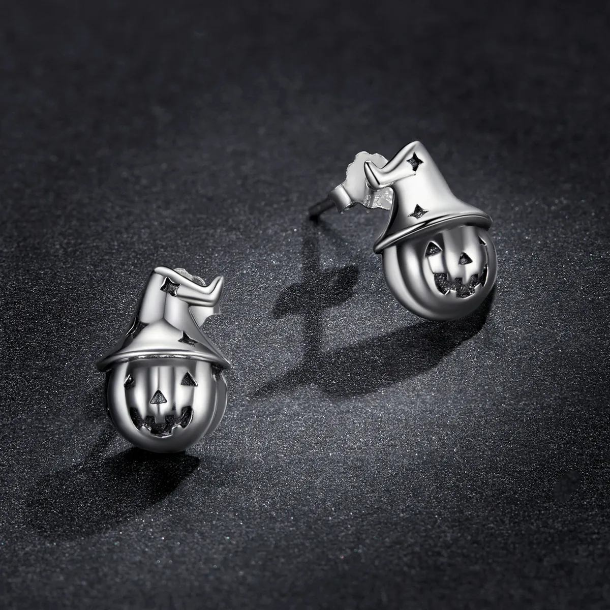 Pandora Style Halloween Pumpkin Stud øredobber - BSE537