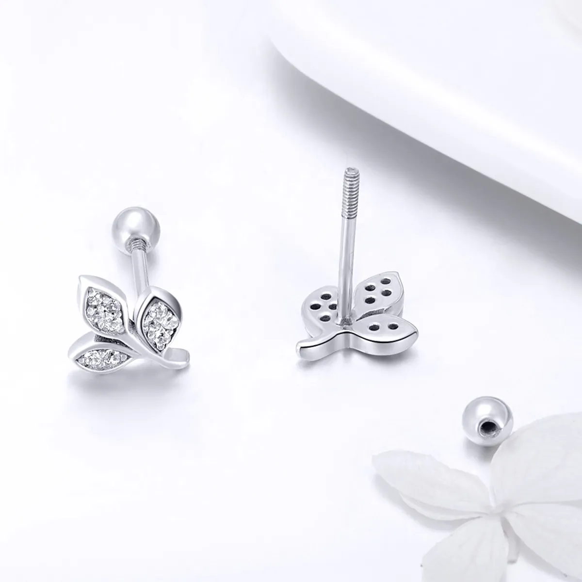 Pandora Style Listening to The Leaves Stud øredobber - SCE431