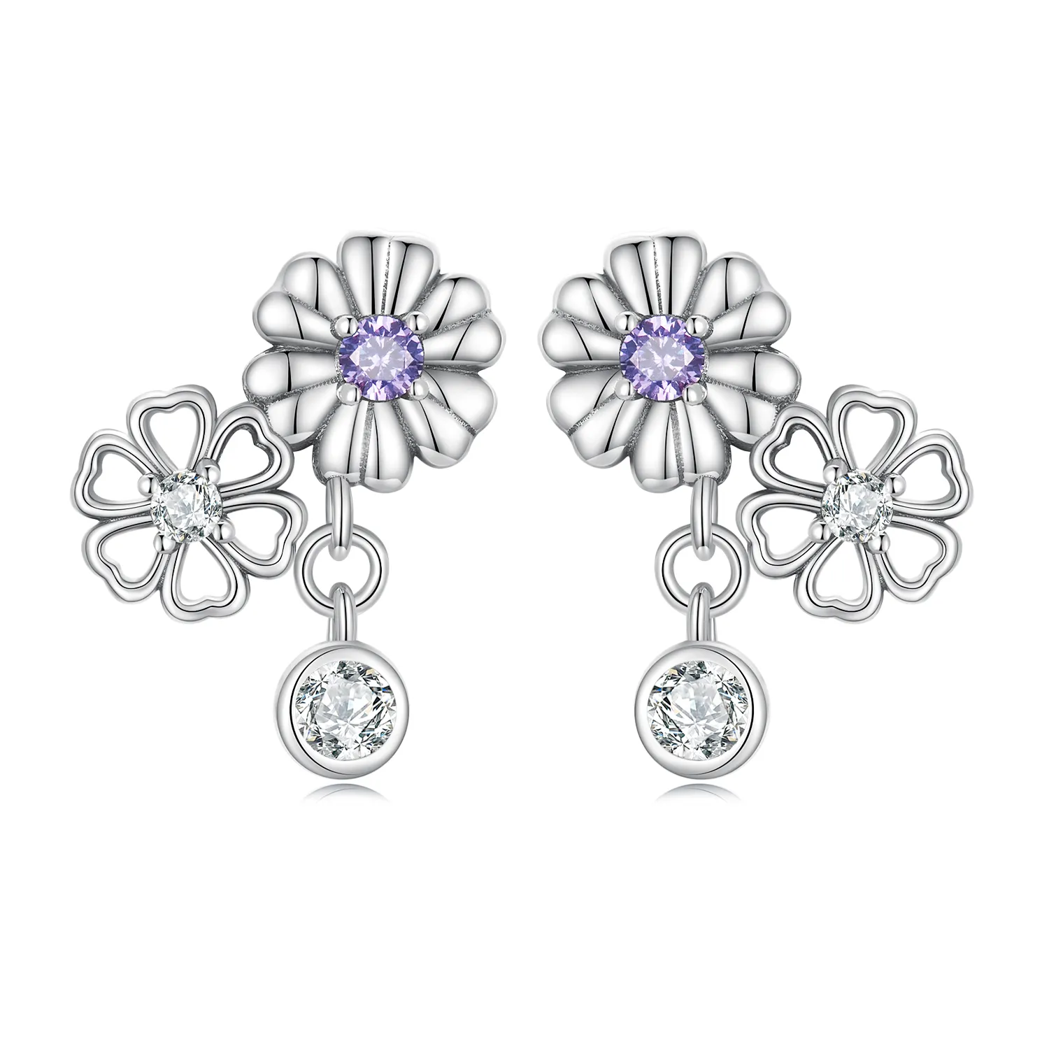 Pandora Style Little Daisy Stud øredobber - SCE1514